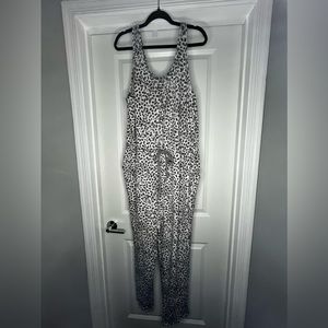 Torrid Sleep Jumpsuit, Leopard Grey